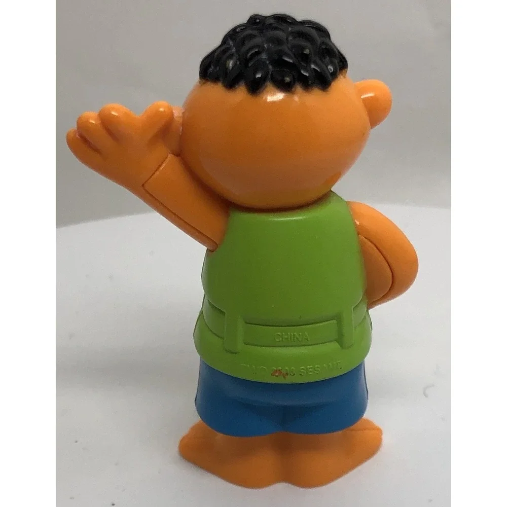 Sesame Street Rub A Dub Ernie Bath‎ Time Doll Tub Toy Figure Vintage 2.5